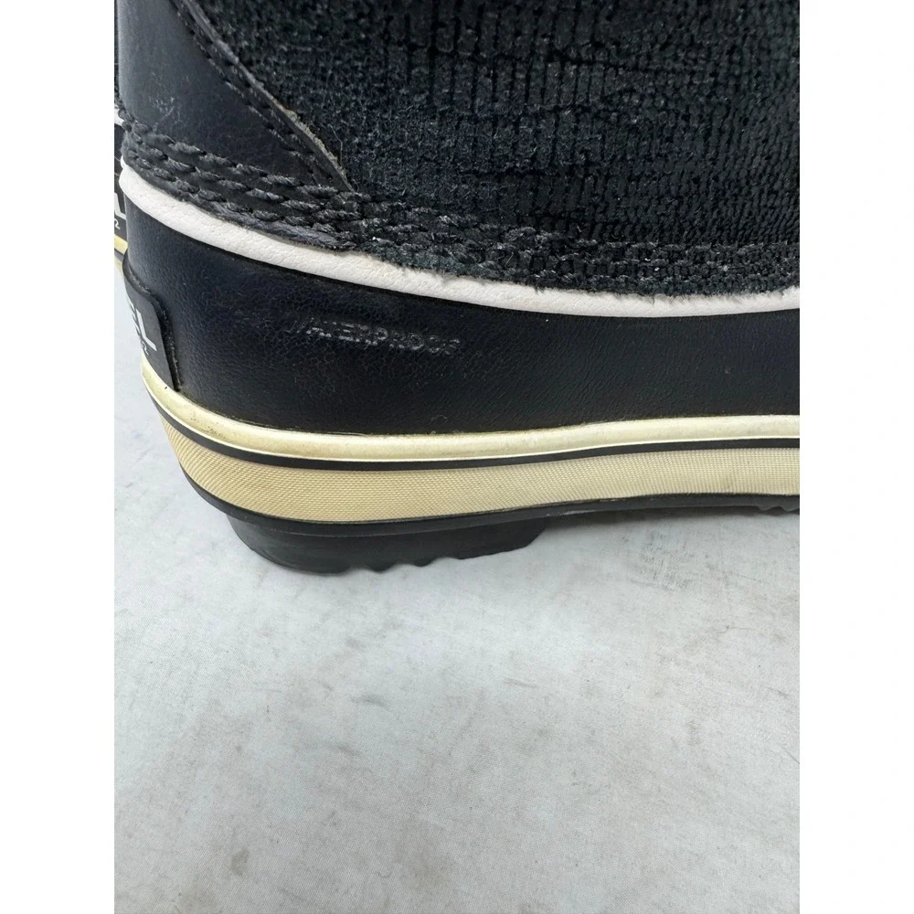 🔥Sorel Tivoli‎ 🖤🩷🖤Waterproof 200g Insulated Winter Boots Black Suede& Fur 7